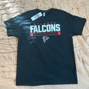 Atlanta Falcons NFL T Shirt Tee Mens Sz Large Black Crew Neck SS Football